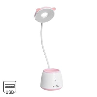Study Lamp Rechargeable (LED 2.5W) LUZINO KN-L8608LA Size 10 x 10 x 43 CM. Pink