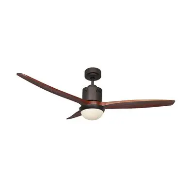 Ceiling Fanlamp Plywood (Remote Control) WIN FAVOUR FD-SP009 Size 54 Inch Brown