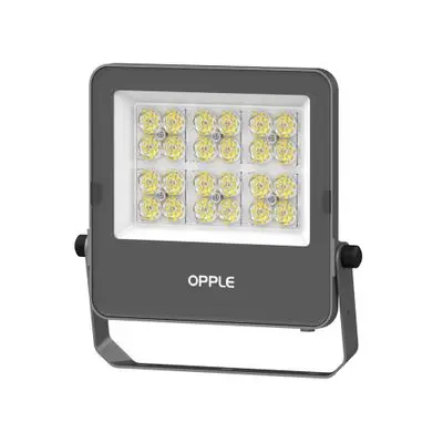 โคมฟลัดไลท์ LED 100W Daylight OPPLE รุ่น LED FL-E IV100W/57 สีเทา