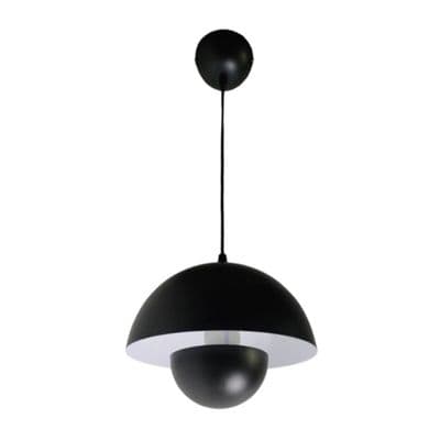 HATASHI Metal Pendant Lamp E27X1 (HT-50488), Black