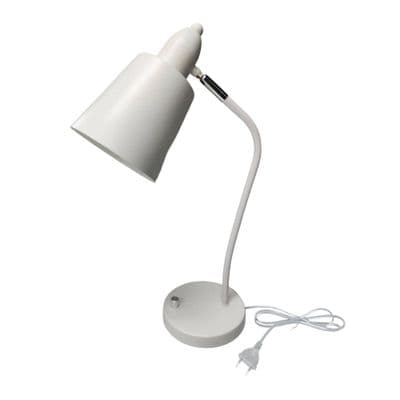 HATASHI Metal Study Lamp EXC. E27x1 (TD-104), White Color