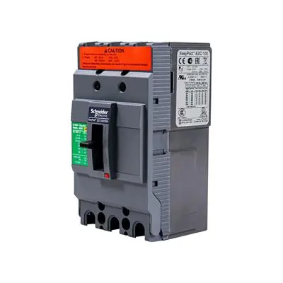 SQUARE D Molded Case Circuit Breaker (EZC100H3060T), 3P, 60A, Black