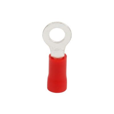 Insulated Ring Terminals RF Type KENION VF1.25-4 (Pack 20 Pcs.) Red