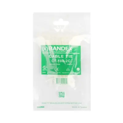 Cable Tie BANDEX CT-100-2C Size 4 Inch (Pack 100 Pcs.) White