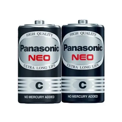 Battery Neo C PANASONIC R14NT/2SL (Pack 2 Pcs.) Black