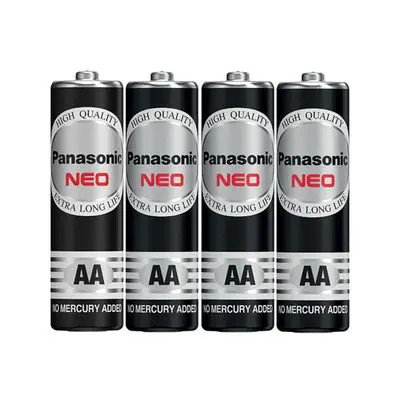 Battery Neo AA PANASONIC R6NT/4SLC (Pack 4 Pcs.) Black