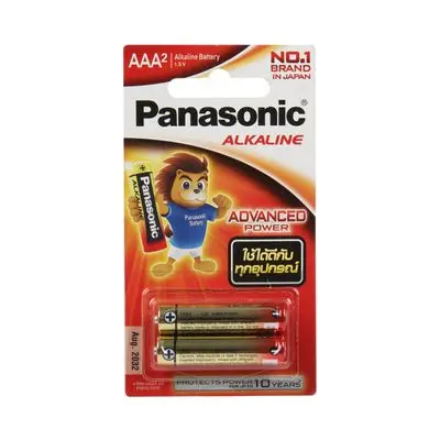 Battery Alkaline PANASONIC LRO3T/2B (Pack 2 Pcs.)