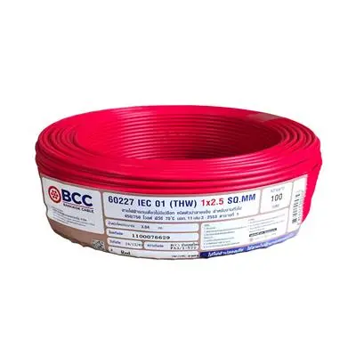 Electric Cable BCC No. 60227 IEC 01 (THW) 2.5 SQ.MM. Size 100 M.