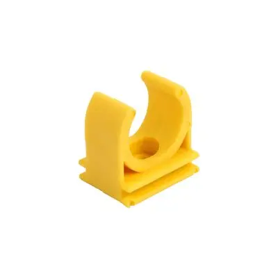 Pipe Clip TOP Size 3/8 Inch Yellow