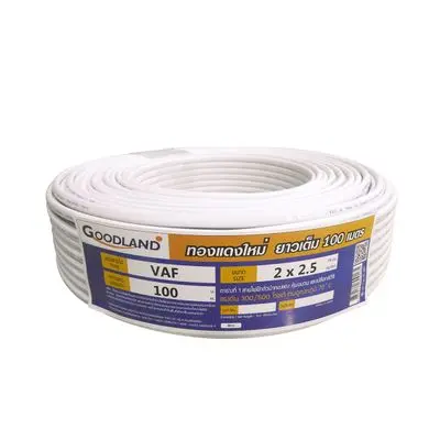 GOODLAND VAF 2 x 2.5 Sq.mm. Electric Cable, Length 100 Meter, White Color