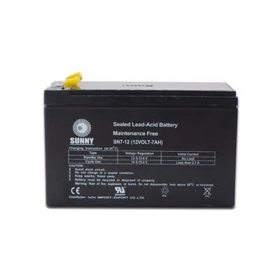Sealed Lead Acid Battery SUNNY SN 7.0-12 Power 12 V 7.0 A Black