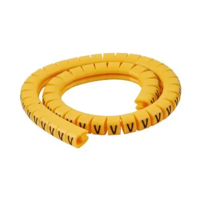 Cable Markers V BANDEX BM1-V Size 3.0 - 5.2 MM. (Pack 50 Pcs.) Yellow