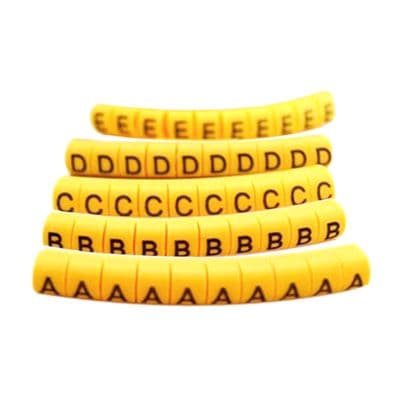 Cable Markers Z BANDEX BM1-Z Size 3.0 - 5.2 MM. (Pack 50 Pcs.) Yellow