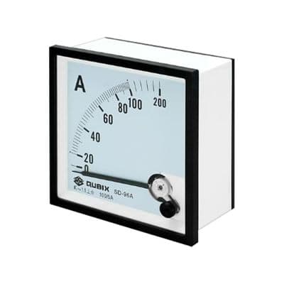 Amp Meter PL Power 100 A Size 96 x 96 MM. White
