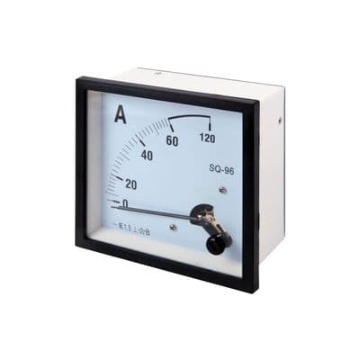 Amp Meter PL Power 60 A Size 96 x 96 MM. White