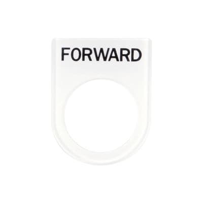 FORWARD Name Plate PL Size 25 MM. White