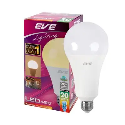 หลอดไฟ LED 20 วัตต์ Warm White EVE LIGHTING รุ่น A90 E27