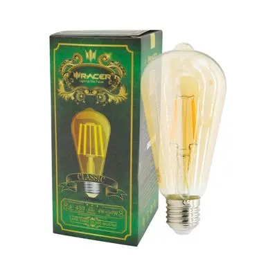 Vintage Bulb LED (E27,4W) Warm White RACER 13201LEFL000015 AMBER ST64 Vintage