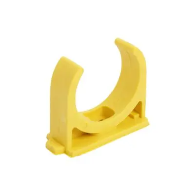 Pipe Clip SS 1 Size 1 Inch Yellow