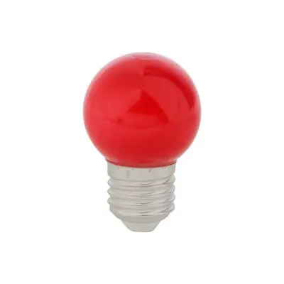 LED Bulb 1W Red LUZINO SKG45CBR-1W G45 E27 (Pack 2 Pcs.)