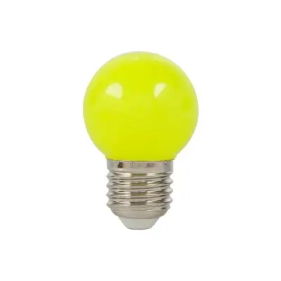 หลอดไฟ LED 1 วัตต์ สีเหลือง LUZINO รุ่น SKG45CBY-1W G45 E27 (แพ็ค 2 หลอด)