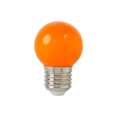 หลอดไฟ LED 1 วัตต์ สีส้ม LUZINO รุ่น SKG45CBO-1W G45 E27 (แพ็ค 2 หลอด)