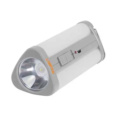 LED Solar Flashlight 1 + 6W LAMPTAN TRIPLE Grey