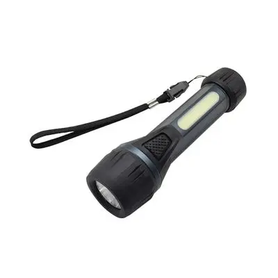 ไฟฉาย LED (ถ่าน AA 2 ก้อน) LUZINO รุ่น FL098 สีดำ - เทา