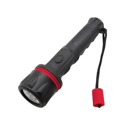 LED Flashlight LUZINO FL102 Black - Red