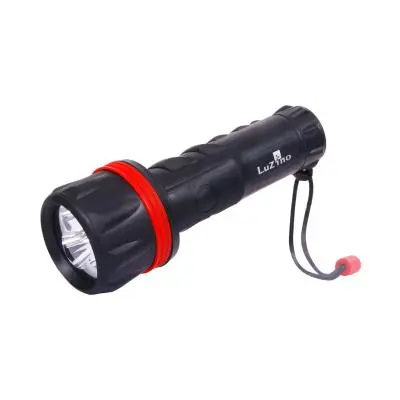 LED Flashlight LUZINO FL103 Black - Red