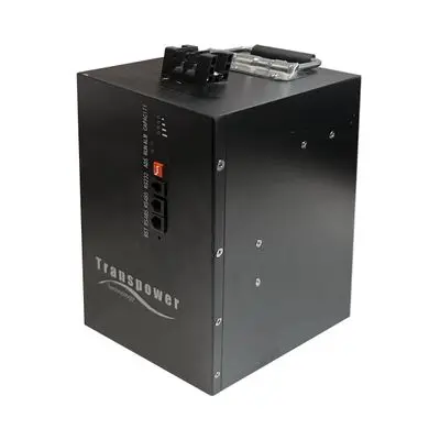 แบตเตอรี่ลิเธียมฟอสเฟต TRANSPOWER รุ่น TLi48-20 แรงดัน 48V 20Ah สีดำ