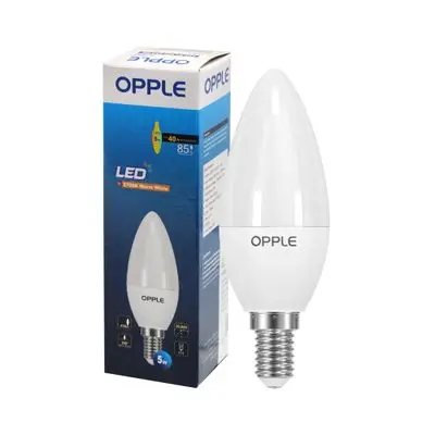 LED Candle OPPLE 5W Warm White E1C35-E14-5W-WWCT