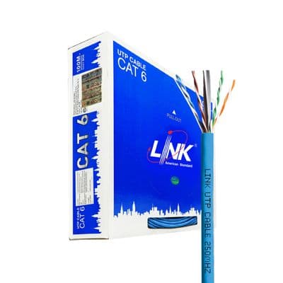 Lan Cable CAT6 LINK US-9106A-1 Length 100 M Blue