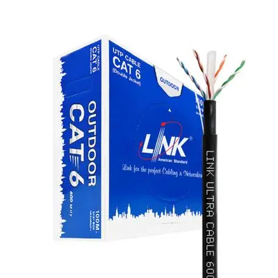 Lan Cable CAT6 LINK US-9106OUT-1 Length 100 m Black