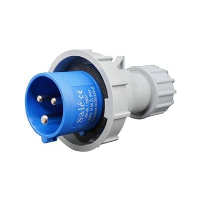 SA-LE Waterproof Plug 3P IP67 (0136), 16A 200-250V