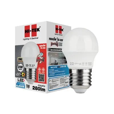 HI-TEK LED Bulb 3 Watt Daylight (MUAY THAI E27)