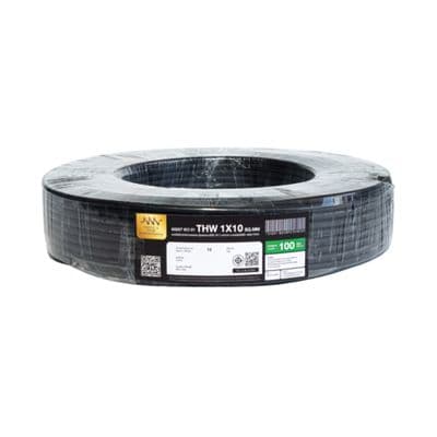 NNN GOLD Electric Cable (IEC 01 THW), 1 x 10 Sq.mm., Lenght 100 Meter, Black