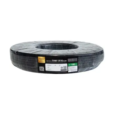 NNN GOLD Electric Cable (IEC 01 THW), 1 x 16 Sq.mm., Lenght 100 Meter, Black