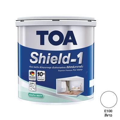 Interior Paint Matt TOA SHIELD-1 Size 5 GL White (#E100)
