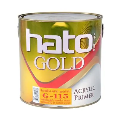Acrylic Primer Enamel HATO G115 Size 1/4 gl. Yellow