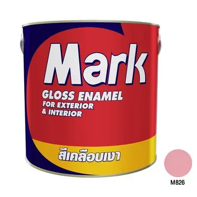 MARK สีน้ำมันเคลือบเงา ขนาด 1 แกลลอน สี Dawn Pink M826