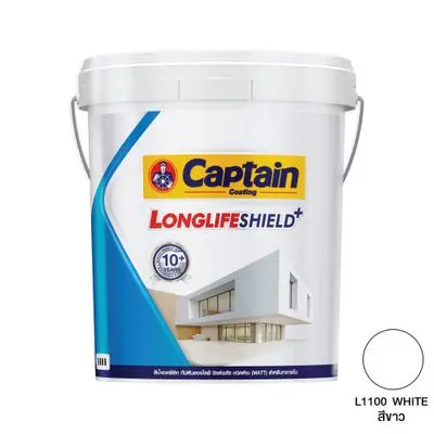 CAPTAIN Interior Paint Matt (LONGLIFE SHIELD+) 5 Gal. White (L1100)