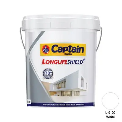 CAPTAIN CEILING PAINT (LONGLIFE SHIELD+) 5 gal. WHITE (L0100)