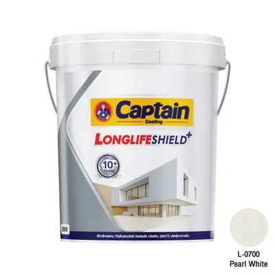 CAPTAIN Ceiling Paint (LONGLIFE SHIELD+) 5 Gal. Pearl White (L0700)