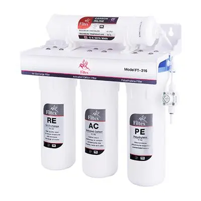 4 Steps Water Purifier Filtration FILTEX FT-216 White