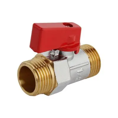 Mini Ball Valve (MM) ICON PZ2 Size 1/2 Inch Red