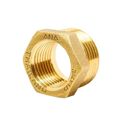 ข้อลดเหลี่ยม ทองเหลือง (P) ANA รุ่น ก5N322-9-015-006-5-P ขนาด 3/4 x 1/2 นิ้ว สีทองเหลือง