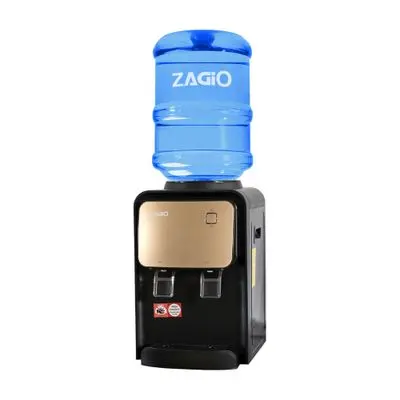 ตู้ทำน้ำเย็น-น้ำร้อน (ตั้งโต๊ะ) พร้อมถัง 12 ลิตร ZAGIO รุ่น ZA-8268 YLR-0.5-JXT-8 สีดำ - ทอง