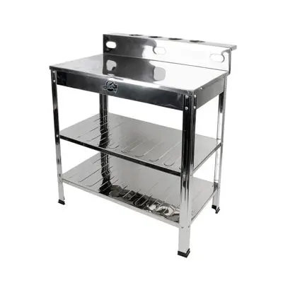 Double Gas Rack DYNA HOME TB 2 Size 77 x 53 x 77 CM. Stainless
