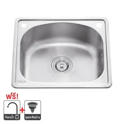 TEKA Stainless Steel Sink 1 Bowl (TS 50 1B), Size 48 cm